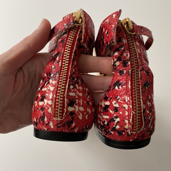 Rachel Zoe Red Multi Speckle Gladys Sandals - Picture 4 of 7